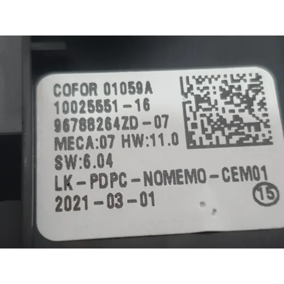 Mando Elevalunas Delantero Izquierdo para Peugeot 2008 Ii (Ud_, Us_, Uy_, Uj_, Ur_, Uc_)