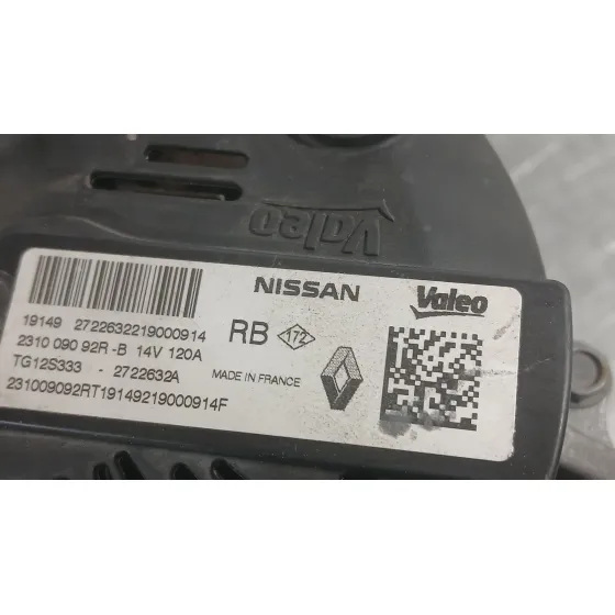 Alternador para Nissan Micra V (K14)