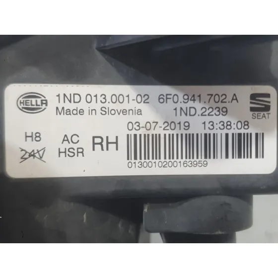 Faro Antiniebla Derecho para Seat Ibiza V (Kj1, Kjg)