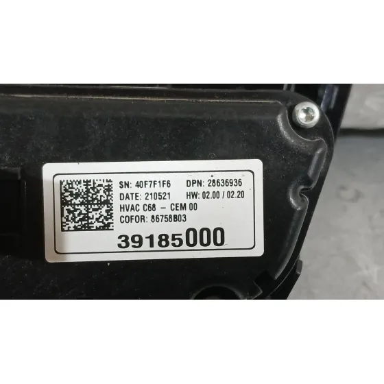 Mando Climatizador para Opel Corsa F (P2Jo)