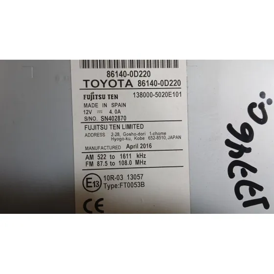 Sistema Navegacion Gps para Toyota Yaris (_P13_)