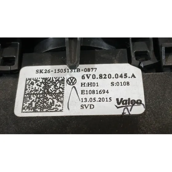 Mando Calefaccion / Aire Acondicionado para Skoda Fabia Iii (Nj3)