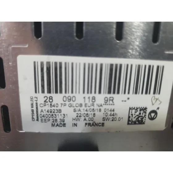 Sistema Navegacion Gps para Renault Megane Iv Hatchback (B9A/M/N_)