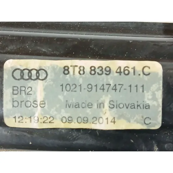 Elevalunas Trasero Izquierdo para Audi A5 Sportback (8Ta)