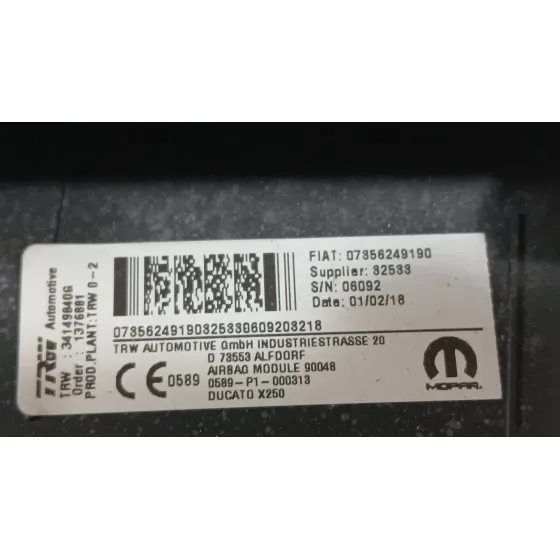 Kit Airbag para Peugeot Boxer Autobus