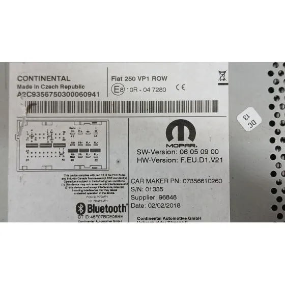 Sistema Audio / Radio para Peugeot Boxer Autobus