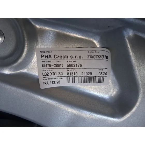 Elevalunas Delantero Izquierdo para Hyundai I30 (Fd)