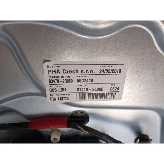 Elevalunas Trasero Izquierdo para Hyundai I30 (Fd)