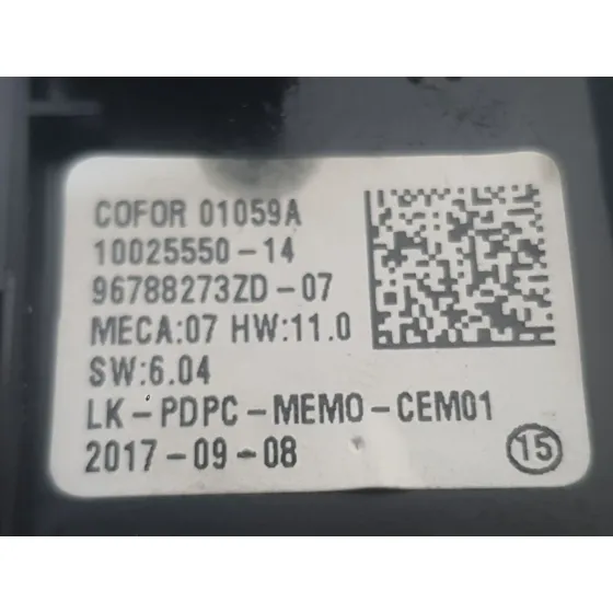 Mando Elevalunas Delantero Izquierdo para Peugeot 5008 Ii (Mc_, Mj_, Mr_, M4_)