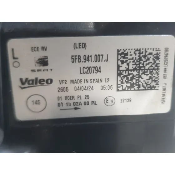 Faro Izquierdo para Seat Leon (Kl1, Klg)