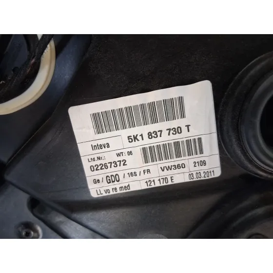 Elevalunas Delantero Derecho para Volkswagen Golf Plus V (5M1, 521)