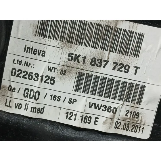 Elevalunas Delantero Izquierdo para Volkswagen Golf Plus V (5M1, 521)