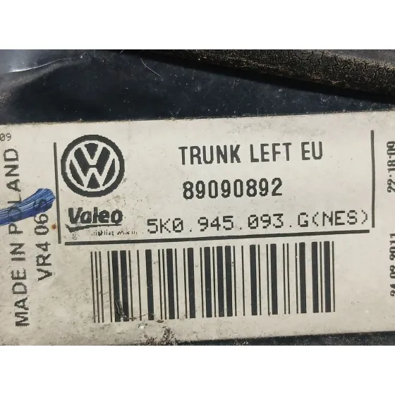 Piloto Trasero Derecho Interior para Volkswagen Golf Plus V (5M1, 521)