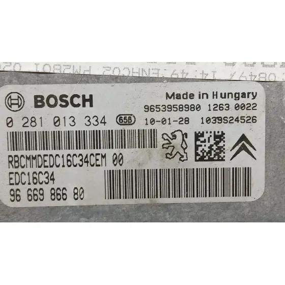 Centralita Motor Uce para Peugeot 5008 (0U_, 0E_)