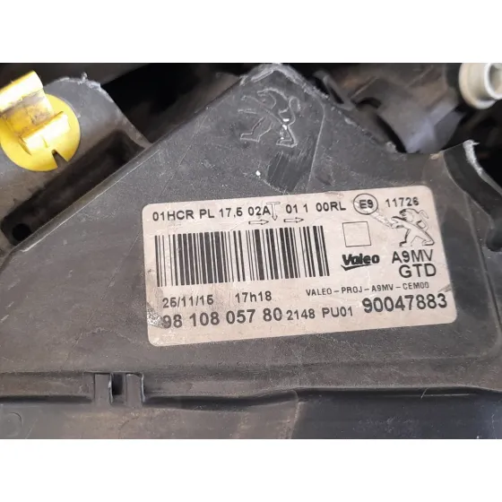 Faro Izquierdo para Peugeot 208 I (Ca_, Cc_)