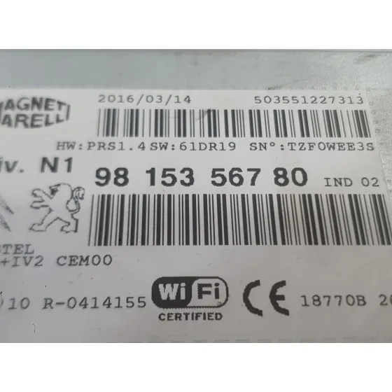Sistema Audio / Radio para Peugeot 208 I (Ca_, Cc_)