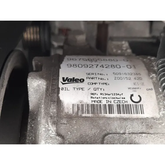 Compresor Aire Acondicionado para Peugeot 308 Ii (Lb_, Lp_, Lw_, Lh_, L3_)