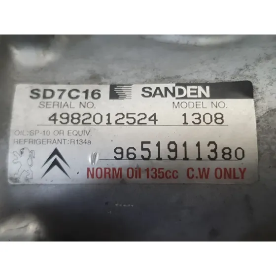 Compresor Aire Acondicionado para Peugeot 307 Sw (3H)