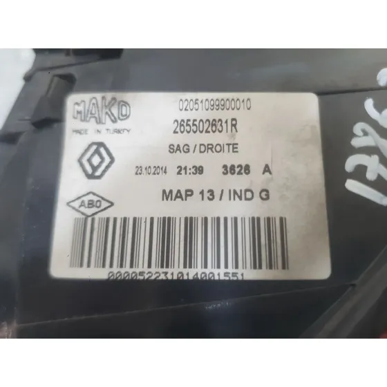Piloto Trasero Derecho Exterior para Renault Clio Iv (Bh_)