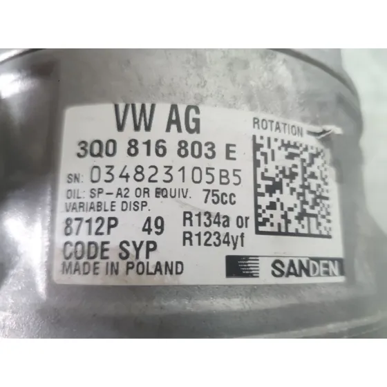 Compresor Aire Acondicionado para Skoda Fabia Iv (Pj3)