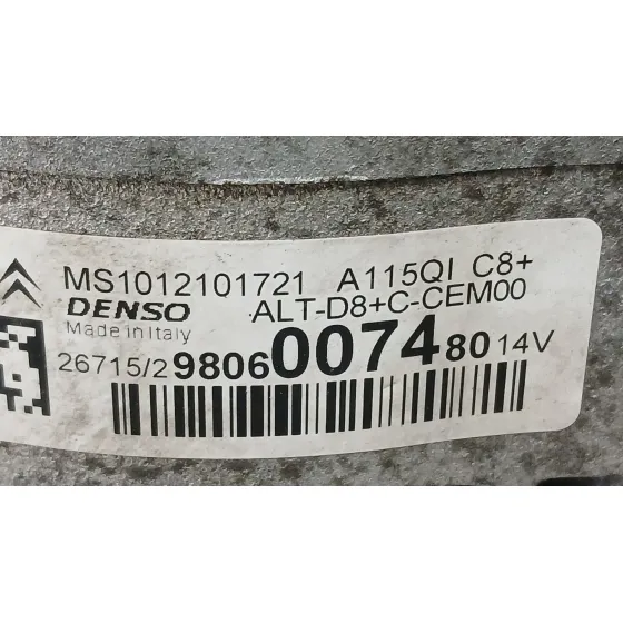 Alternador para Peugeot 208 I (Ca_, Cc_)