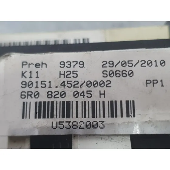 Mando Calefaccion / Aire Acondicionado para Volkswagen Polo V (6R1, 6C1)