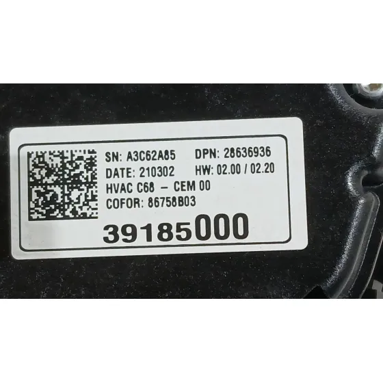 Mando Climatizador para Opel Corsa F (P2Jo)