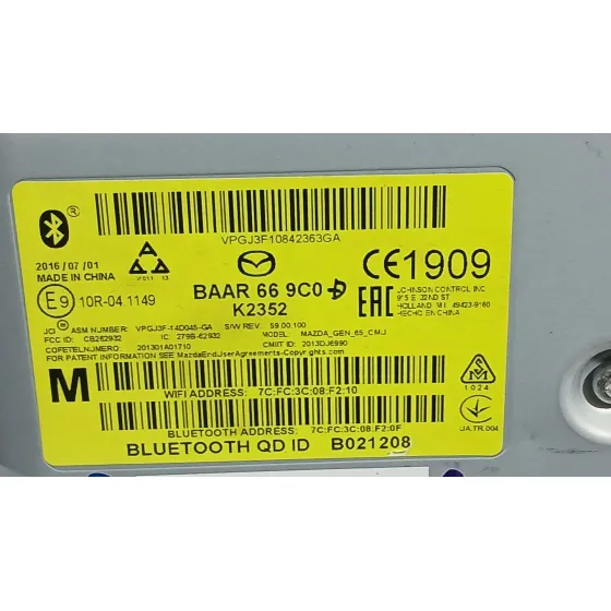 Sistema Audio / Radio para Mazda 6 Station Wagon (Gj, Gl)