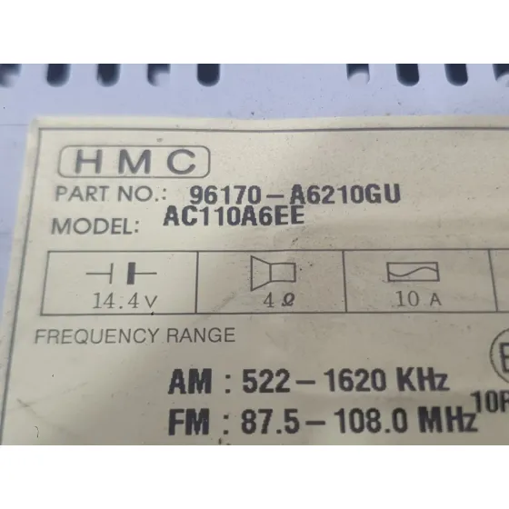 Sistema Audio / Radio Cd para Hyundai I30 (Gd)