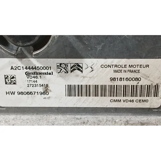Centralita Motor Uce para Peugeot 2008 I (Cu_)