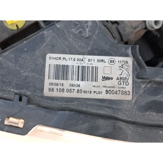 Faro Izquierdo para Peugeot 208 I (Ca_, Cc_)