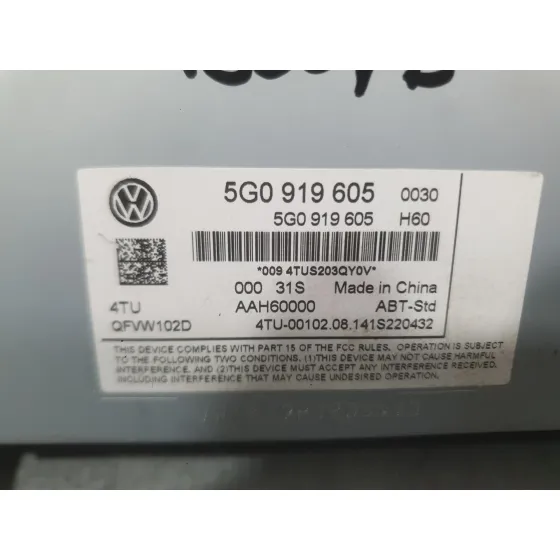 Sistema Audio / Radio para Volkswagen Golf Vii (5G1, Bq1, Be1, Be2)