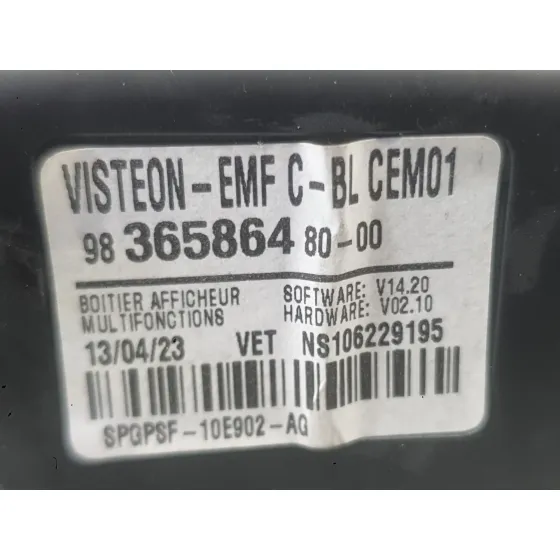 Pantalla Multifuncion para Citroën Jumpy Iii Furgoneta (V_)