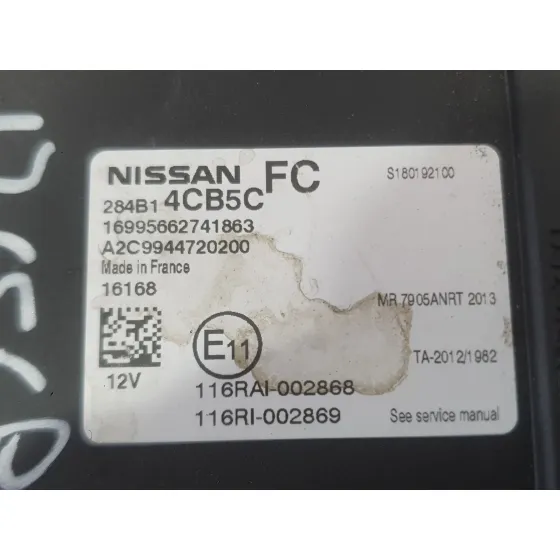 Modulo Electronico para Nissan Qashqai Ii (J11, J11_)