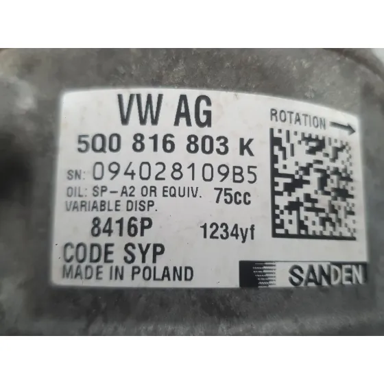 Compresor Aire Acondicionado para Seat Leon (5F1)