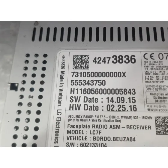 Sistema Navegacion Gps para Opel Corsa E (X15)