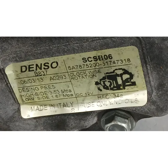Compresor Aire Acondicionado para Ford Ka (Ru8)