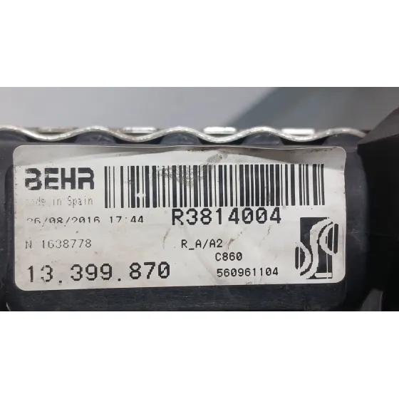 Radiador Agua para Opel Corsa E (X15)
