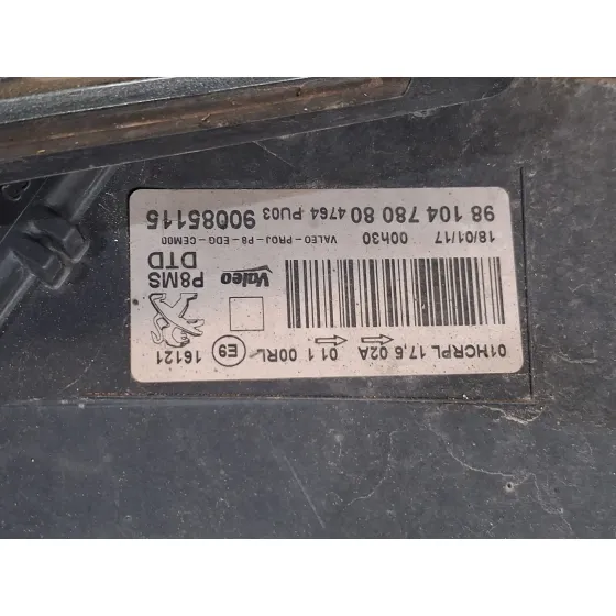 Faro Derecho para Peugeot 3008 Ii Suv (Mc_, Mr_, Mj_, M4_)