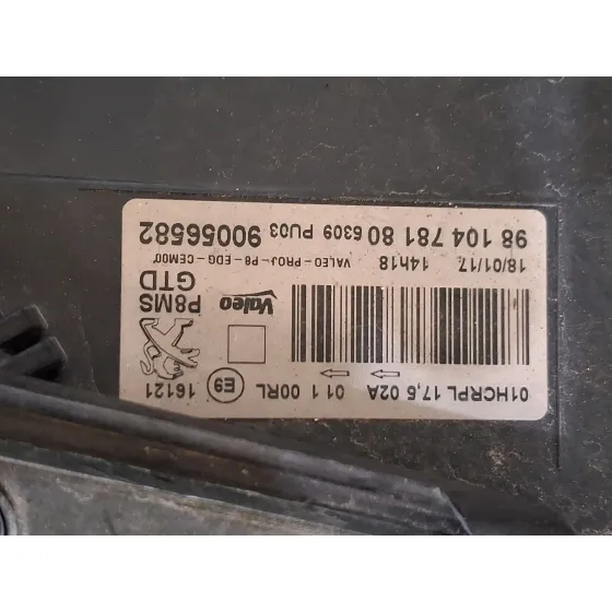 Faro Izquierdo para Peugeot 3008 Ii Suv (Mc_, Mr_, Mj_, M4_)