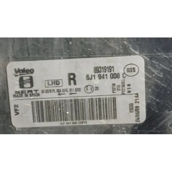 Faro Derecho para Seat Ibiza Iv Sc (6J1, 6P5)