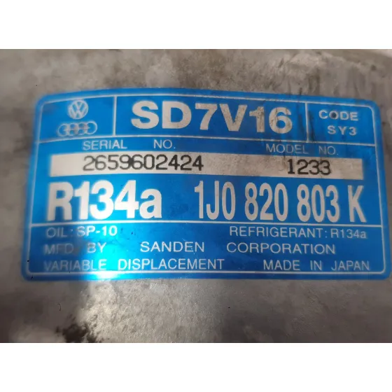 Compresor Aire Acondicionado para Seat Leon (1M1)