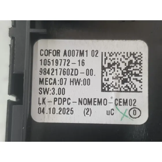 Mando Elevalunas Delantero Izquierdo para Jeep Avenger (J2)