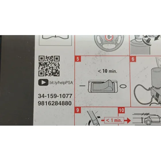 Compresor Inflado De Neumaticos para Peugeot 3008 Ii Suv (Mc_, Mr_, Mj_, M4_)