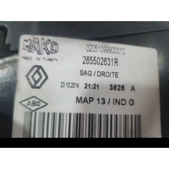 Piloto Trasero Derecho Exterior para Renault Clio Iv (Bh_)