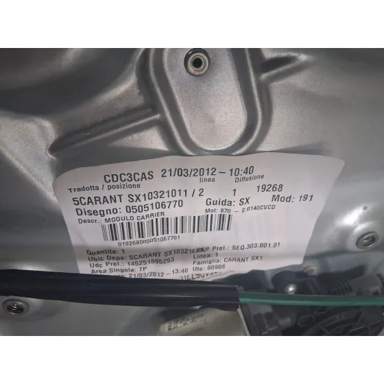 Elevalunas Delantero Izquierdo para Alfa Romeo Giulietta (940_)