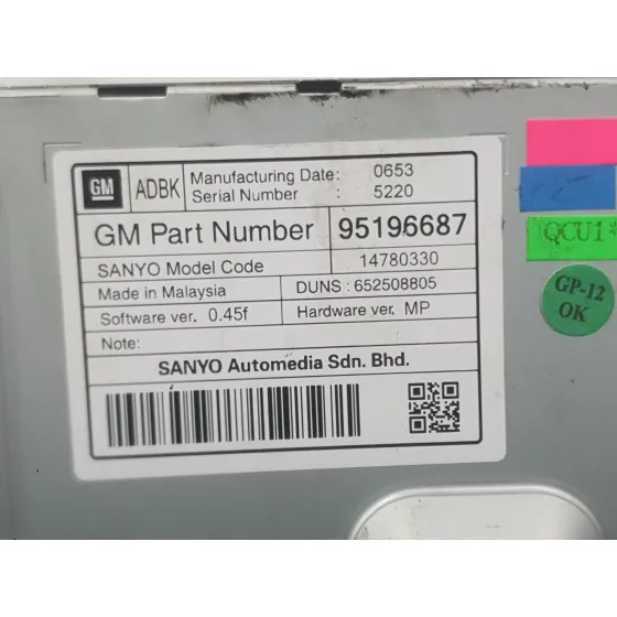 Sistema Navegacion Gps para Opel Insignia A (G09)