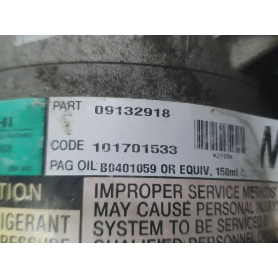 Compresor Aire Acondicionado para Opel Corsa C (X01)