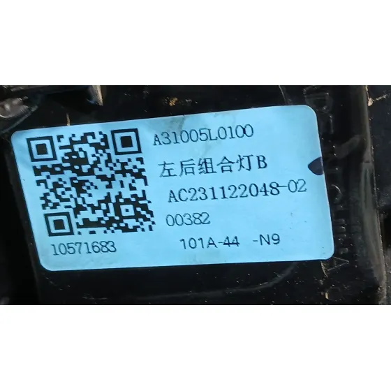 Piloto Trasero Izquierdo Interior para Mg Zs Suv (Azs1)