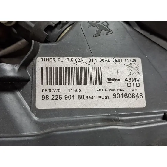 Faro Derecho para Peugeot 208 I (Ca_, Cc_)